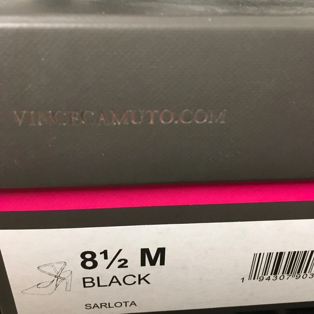 Vince Camuto Sarlota Black Strappy Heels - Picture 6 of 6